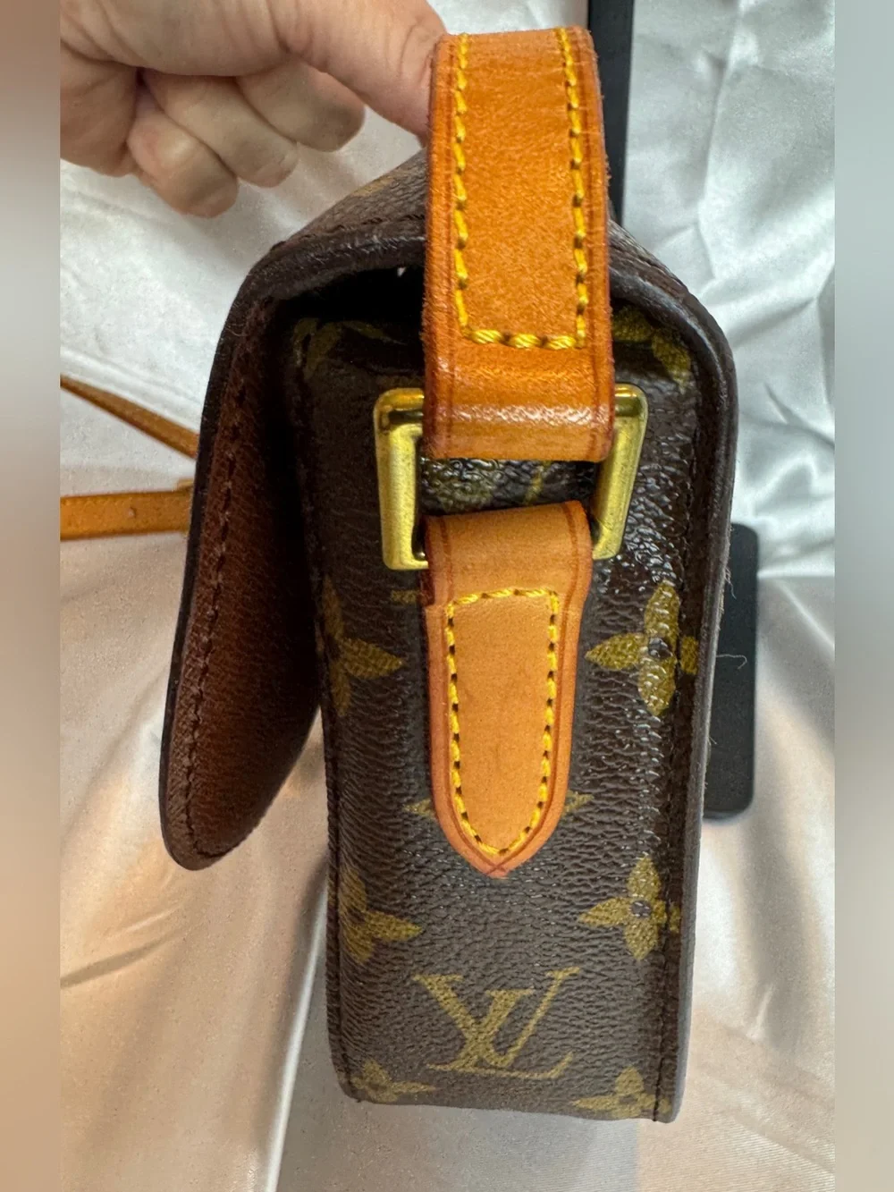 Louis Vuitton LV Mini Saint Cloud Monogram Canvas Crossbody with COA